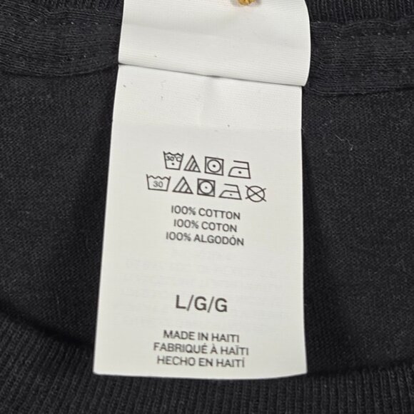 Hanes This Momma Needs a Latte Pumpkin Spice PSL Graphic T-Shirt Black L Fall - Picture 6 of 9